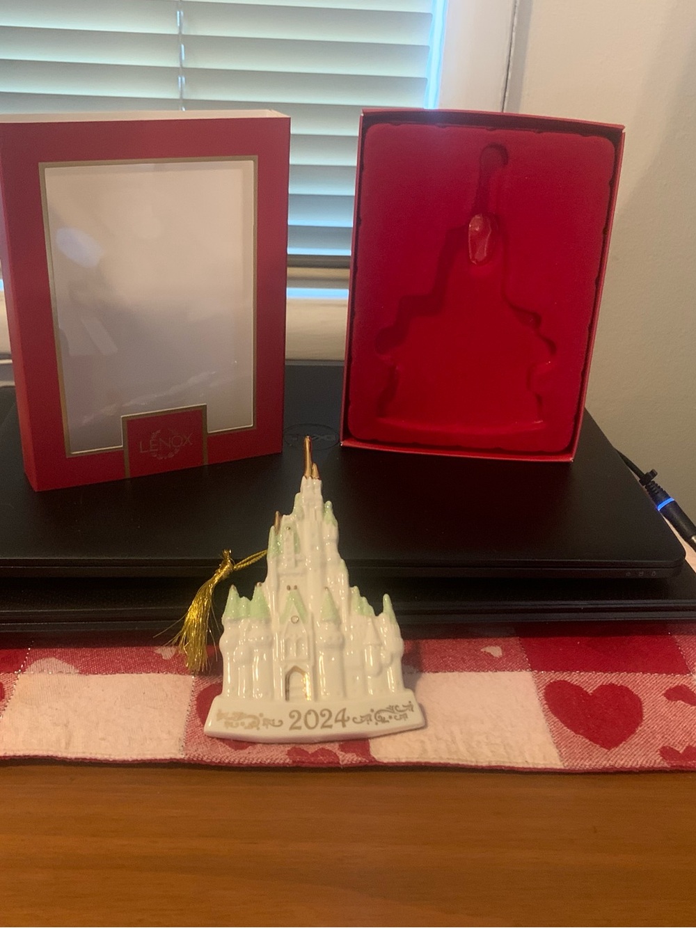 Disney Showcase Collection -2024 Conderella Castle Christmas Ornament by Lenox